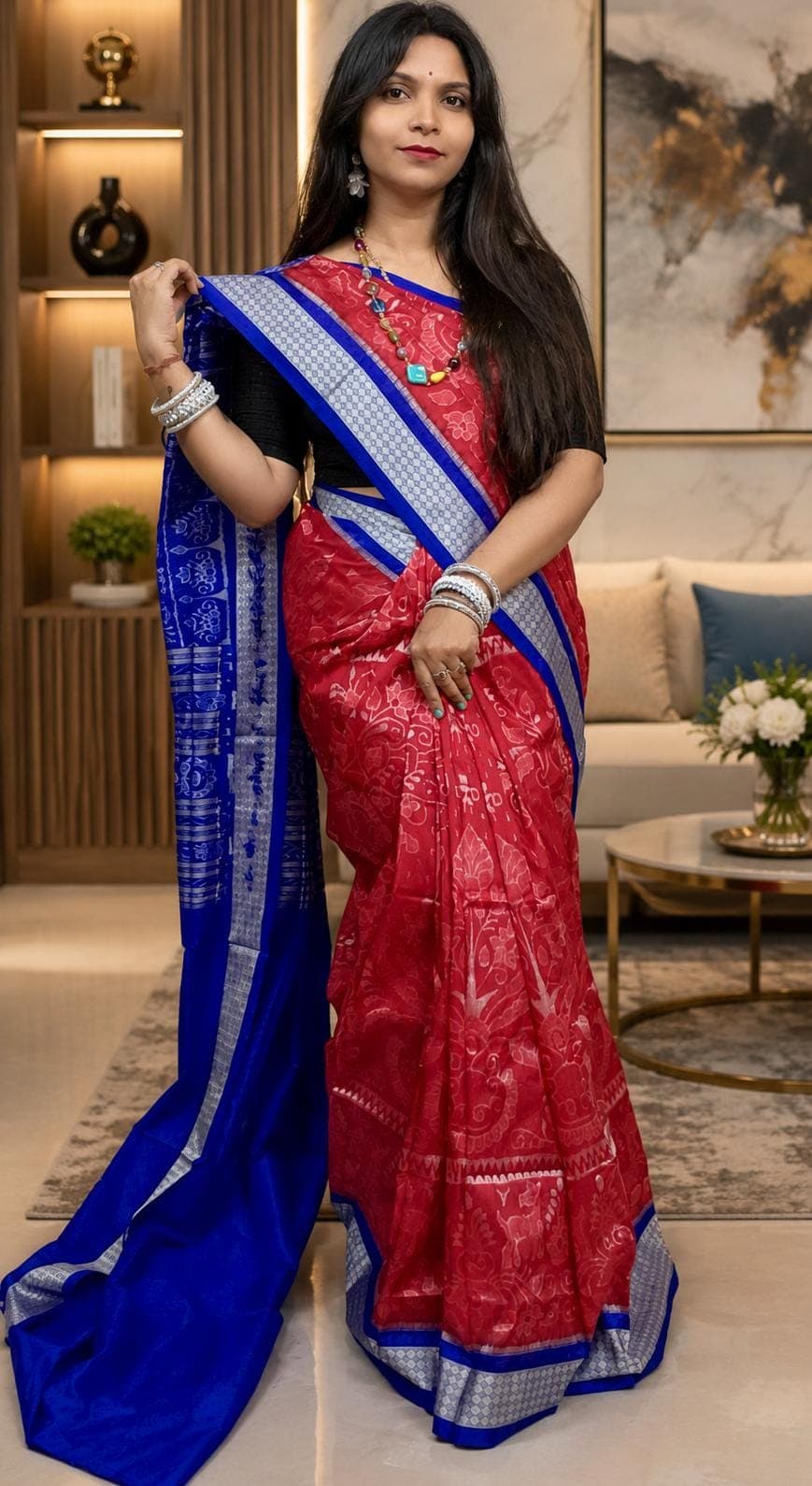 Pure Smbalpuri Pata Saree
