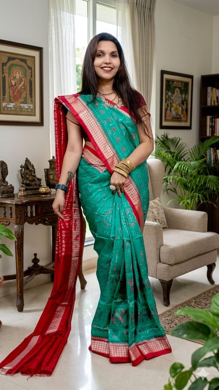 Pure Sambalpuri Pata Saree