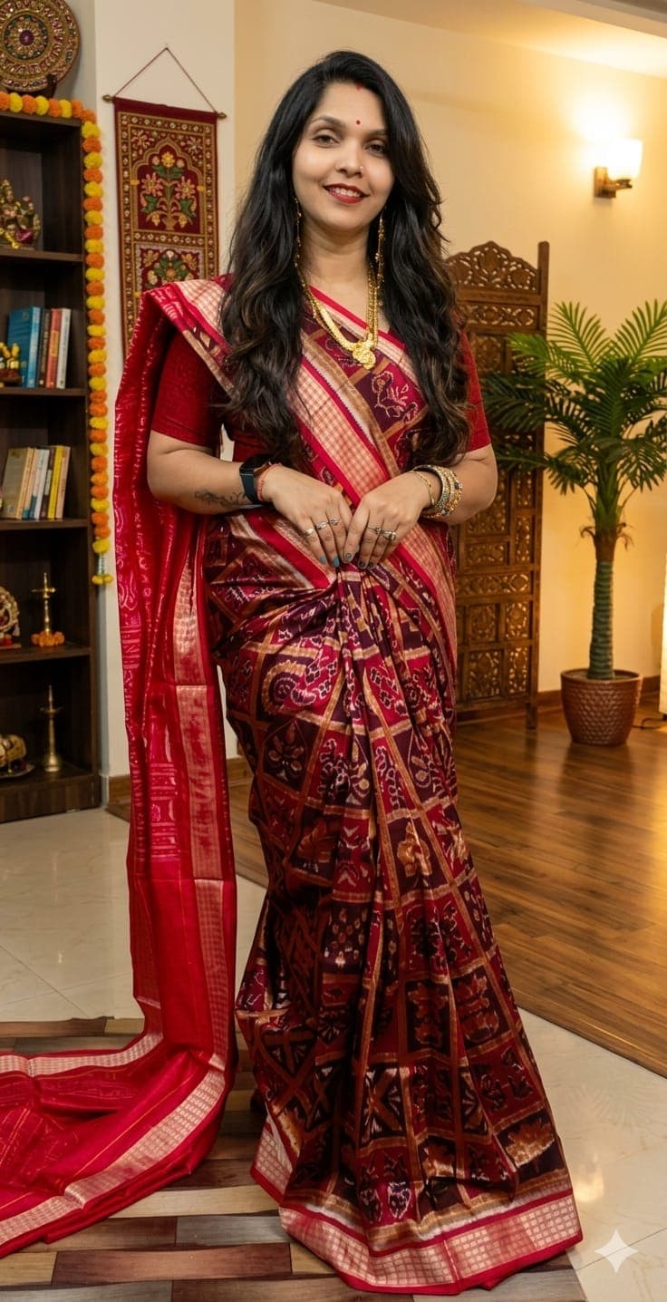 Pure Sambalpuri Pata Saree