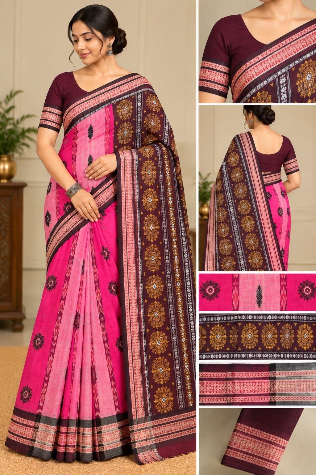 Bomkai Cotton Saree